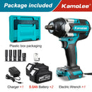 [Pneus de caminhão podem abrir] Kamolee Tool DTW700 1800N.m Chave de impacto elétrica de alto torque 1/2 polegadas para bateria de 18v/21V