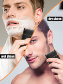 Máquina de cortar cabelo profissional Hiena 212, conjunto de cortador de cabelo masculino, aparador de cabelo elétrico sem fio de metal para barbeiro com visor LCD.