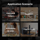 Máquina fiber laser de Marcação a Laser de Fibra Cloudray 30W 50W 60W Raycus MAX JPT para Corte de Joias, Ouro, Prata, Aço Inoxidável, Cobre e Alumínio Gravação laser
