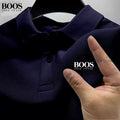 Nova camisa polo masculina de alta qualidade com mangas curtas, moda de verão, casual, confortável e respirável.