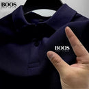 Nova camisa polo masculina de alta qualidade com mangas curtas, moda de verão, casual, confortável e respirável.