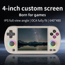 Anbernic rg40xx h console de jogos portátil 4.0-in 640*480 tela ips 3200mah sistema de 64 bits com luz rgb construído em 5k + jogos rg40xxh