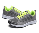 Mulheres sapatos casuais moda respirável andando malha sapatos planos tênis feminino 2021 ginásio sapatos vulcanizados branco calçado feminino