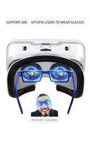 Óculos de realidade virtual 3d vr, dispositivos de fone de ouvido, lentes de capacete, óculos inteligentes para smartphones, celular, jogo móvel, conjunto de visualizador viar