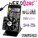 BitNerdQaxe++ Rev6.1 Minerador de Bitcoin Última Geração 6TH/s SHA-256 BTC Baixo Consumo 100W Minerador Solo com Fonte de Alimentação 12V 10A para Mineração de Criptomoedas