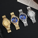 1/4PCS Relógio de Luxo Masculino com Mostrador Grande, Relógio de Quartzo Fashion para Homens, Presente Reloj Hombre (Sem Caixa)