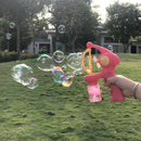 Máquina de bolhas elétrica pistola de bolhas grandes pequenas bolhas crianças brinquedo soprador de sabão automático jogos de festa ao ar livre presentes das crianças