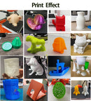 Nível de entrada da impressora 3D EasyThreed compatível com filamento PLA TPU de 1,75 mm inclui adaptador de alimentação.