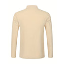 Camisas masculinas leves de manga comprida, camisas henley de algodão e linho para homens, camisa havaiana de praia com decote em v, camisa polo respirável