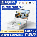 Console de Jogo Portátil MIYOO MINI FLIP com Tela IPS de 2.8'' e Sistema Linux, Console de Videogame com Estojo Grátis, Presente para Gamers Retro