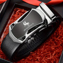 JifanAUL Cinto de marca famosa masculina de couro de alta qualidade cinto de luxo de metal fivela automática cinto de negócios lazer moda