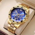 1/4PCS Relógio de Luxo Masculino com Mostrador Grande, Relógio de Quartzo Fashion para Homens, Presente Reloj Hombre (Sem Caixa)