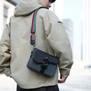 Moda jacquard padrão masculino crossbody saco high-end casual bolsa de ombro para viagens de negócios à prova dwaterproof água diário estilingue saco