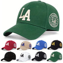 Bonés de beisebol snapback unissex com letras LA primavera e outono chapéus casuais ajustáveis ao ar livre chapéu protetor solar