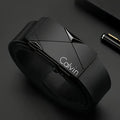 Cinto de couro PU masculino elegante – cintos da moda para vida diária, lazer, festas, festival, trabalho e fivela automática de negócios