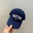 Boné de beisebol infantil com letras sólidas bordado crianças meninas meninos chapéu de sol primavera verão ao ar livre viseira ajustável boné de bebê