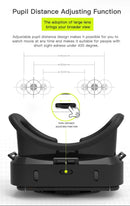 Óculos de realidade virtual 3d vr, dispositivos de fone de ouvido, lentes de capacete, óculos inteligentes para smartphones, celular, jogo móvel, conjunto de visualizador viar
