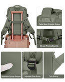 Mochila de Viagem de Grande Capacidade para Homens e Mulheres, Bolsa para Laptop Multifuncional, Mochila Expansível para Viagens de Negócios