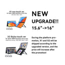 Ehomewei monitor portátil de tela dupla série x, toque de telefone sem drive fhd 2k 15.6 “16” para laptop windows macbook