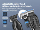 Máquina de acabamento hiena elétrica profissional máquina de cortar cabelo elétrica máquina de barba recarregável barbeador masculino kit aparador de cabelo