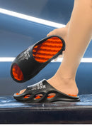 Chinelos de massagem da moda masculina sandálias internas/externas praia flip flop sola grossa masculino slides verão antiderrapante chinelos de chuveiro