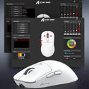 ATTACK SHARK X3 Mouse leve sem fio Bluetooth conexão tri-mode, PAW3395, mouse Macro Bluetooth para jogos