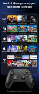 Controle de jogo móvel sem fio G6 com gatilho Hall e joystick Hall, compatível com Switch/PC/Android/iOS