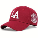 Bonés de beisebol snapback unissex com letras LA primavera e outono chapéus casuais ajustáveis ao ar livre chapéu protetor solar