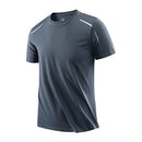 Chrlck camisetas masculinas de secagem rápida, respirável, caminhadas, pesca, elasticidade macia, esportes ao ar livre, camisa curta, verão