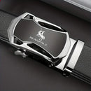 JifanAUL Cinto de marca famosa masculina de couro de alta qualidade cinto de luxo de metal fivela automática cinto de negócios lazer moda