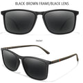Luxo quadrado vintage polarizado ciclismo óculos de sol das mulheres dos homens moda viagem condução pesca óculos de sol masculino uv400