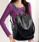 Vintage anti roubo feminino sacos de ombro mochilas de couro macio sac a dos viagem casual senhoras bagpack sacos escolares