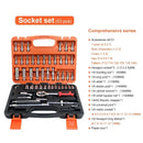 Conjunto de caixa de ferramentas para motocicleta, chave de catraca rápida, 150/46 peças, soquete de grupo, caixa de ferramentas de grau industrial, ferramentas de reparo de automóveis, manutenção de carro