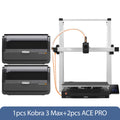 Anycúbico kobra 3 max fdm impressora 3d multicolorida com até 600 mm/s velocidade de impressão volume de construção 500*420*420mm controle de aplicativo inteligente