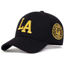 Bonés de beisebol snapback unissex com letras LA primavera e outono chapéus casuais ajustáveis ao ar livre chapéu protetor solar