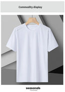 Camiseta feminina reflexiva para corrida – alta elasticidade respirável de seda gelada de secagem rápida para o verão, camiseta ativa legal de manga curta