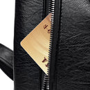 Vintage anti roubo feminino sacos de ombro mochilas de couro macio sac a dos viagem casual senhoras bagpack sacos escolares