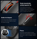 E-YOOSO X-39 USB RGB Gaming Mouse com fio 24000 DPI, mouse óptico para jogos SG8960, 19 botões programáveis para computador, PC, laptop.