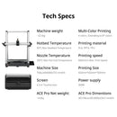Anycúbico kobra 3 max fdm impressora 3d multicolorida com até 600 mm/s velocidade de impressão volume de construção 500*420*420mm controle de aplicativo inteligente