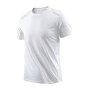 Chrlck camisetas masculinas de secagem rápida, respirável, caminhadas, pesca, elasticidade macia, esportes ao ar livre, camisa curta, verão