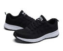 Mulheres sapatos casuais moda respirável andando malha sapatos planos tênis feminino 2021 ginásio sapatos vulcanizados branco calçado feminino