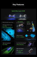 Creality 3D Scanner CR-Scan Raptor Blue NIR Light 0,02 mm Precisão 60FPS Anti-Shake Tracking Scanning Color Scanner para Impressão 3D