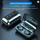 Fones de Ouvido TWS F9 Bluetooth V5.0 Sem Fio com Microfone, Headsets Esportivos à Prova d'Água com Caixa de Carregamento
