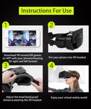 Óculos de realidade virtual 3d vr, dispositivos de fone de ouvido, lentes de capacete, óculos inteligentes para smartphones, celular, jogo móvel, conjunto de visualizador viar