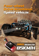 Scy9522pro 85 km/h carro rc de alta velocidade sem escova 4wd off-road drift carro de controle remoto 1:16 carros de corrida profissionais scy9522 50 km/h