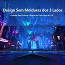 Monitor Gamer HOESD.a de 27 polegadas 180Hz 2K QHD para PC 2560*1400 FreeSync DP HDMI Tela Ultrafina para Desktop