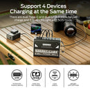 Movespeed z70pro power bank 70000mah 140w pd estação de energia de bateria externa de carga rápida com lanterna para laptop acampamento ao ar livre