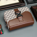 Moda jacquard padrão masculino crossbody saco high-end casual bolsa de ombro para viagens de negócios à prova dwaterproof água diário estilingue saco