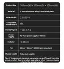 JONSBO NV10 Chassis ITX MINI Suporte totalmente em alumínio Fonte de alimentação 1U FLEX em pé ou deitado Caixa de computador
