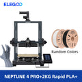Impressora 3D FDM ELEGOO NEPTUNE 3 PRO com nivelamento automático, tela sensível ao toque HD capacitiva de 4,3 polegadas, extrusora de metal com engrenagem dupla 225x225x280mm